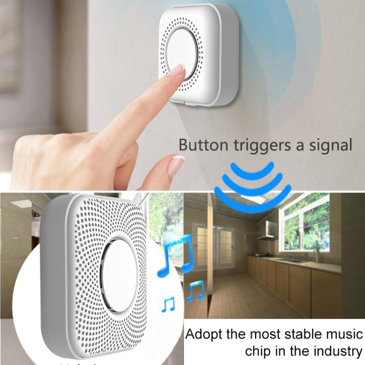 PJ-16 Intelligent Wireless Doorbell with 8-level Volume Adjustable & 36 Ringtones, EU Plug PJ-16 Intelligent Wireless Doorbell with 8-level Volume Adjustable & 36 Ringtones, EU Plug
